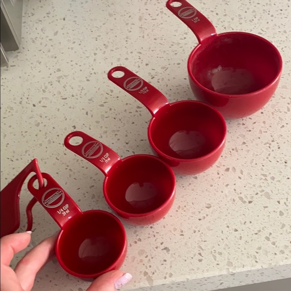 Kitchen aid measuring cup set red - Picture 3 of 8